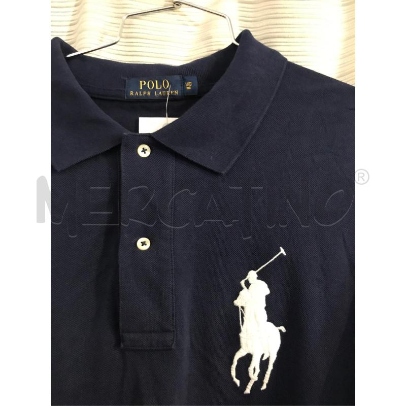 POLO UOMO POLO RALPH LAUREN BIG PONY BLU BIANCA TAGLIA 1XB XXL | Mercatino dell'Usato Faenza 2