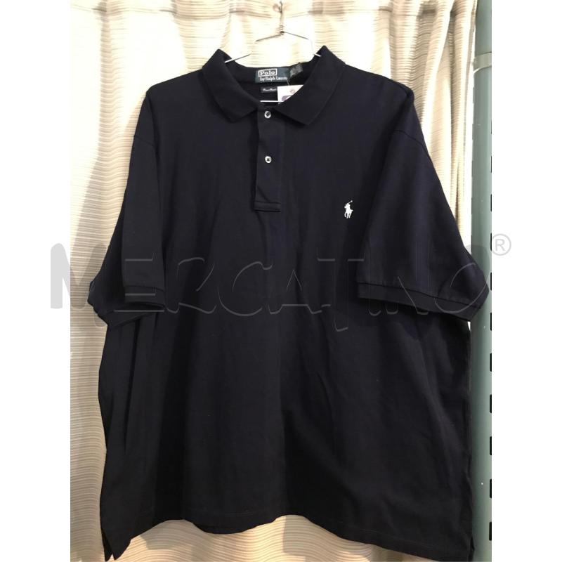 POLO UOMO POLO RALPH LAUREN BLU PIMA STRETCH MESH TAGLIA 2XB BIG XXL | Mercatino dell'Usato Faenza 1