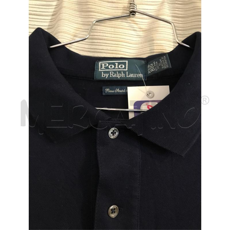 POLO UOMO POLO RALPH LAUREN BLU PIMA STRETCH MESH TAGLIA 2XB BIG XXL | Mercatino dell'Usato Faenza 2