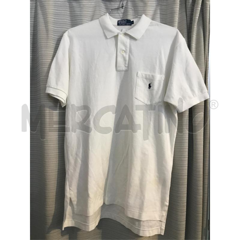 POLO UOMO RALPH LAUREN BIANCA TASCHINO L | Mercatino dell'Usato Faenza 1