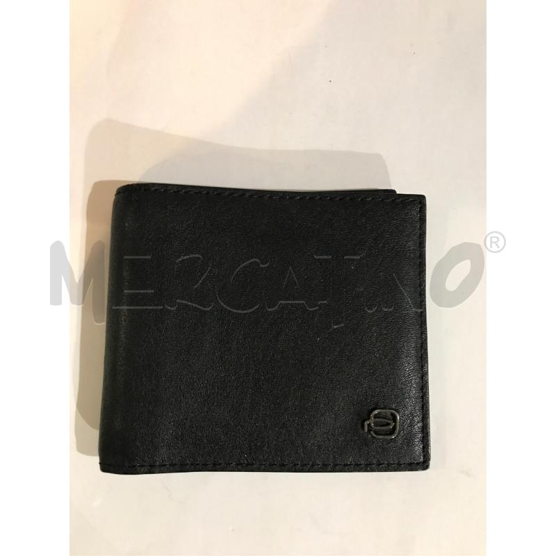 PORTAFOGLIO PELLE NERA PIQUADRO CON FERMASOLDI | Mercatino dell'Usato Faenza 1