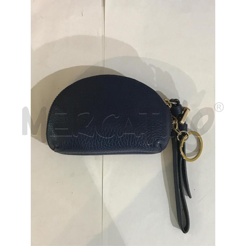 PORTA TUTTO PORTA CHIAVI GIANNI CHIARINI PELLE BLU CIRCA 12X7 CM  | Mercatino dell'Usato Faenza 1