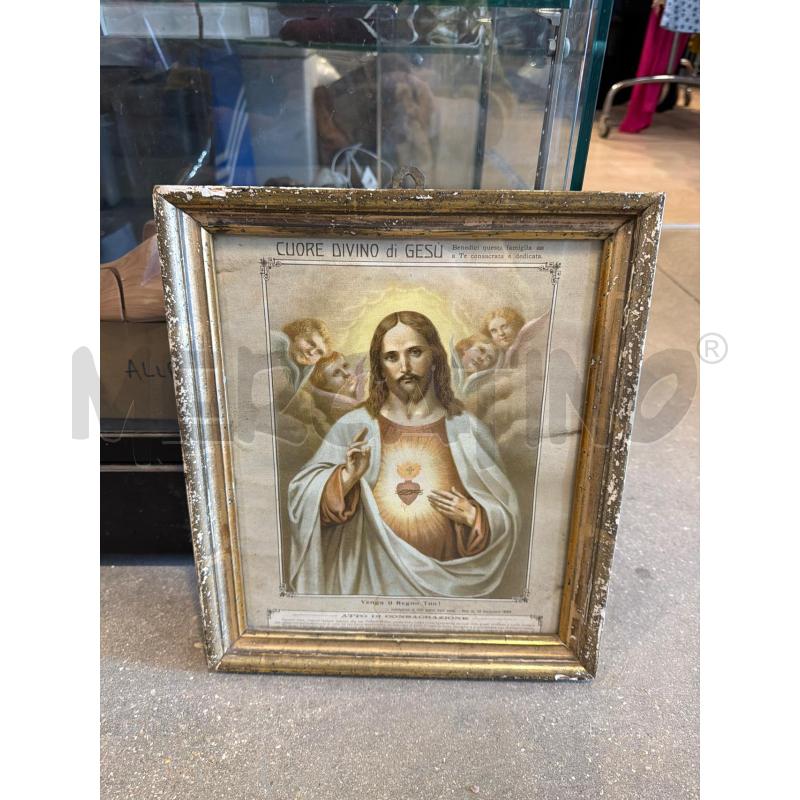 QUADRETTO CUORE DIVINO DI GESU' COLLEZIONE ARREDO | Mercatino dell'Usato Faenza 1