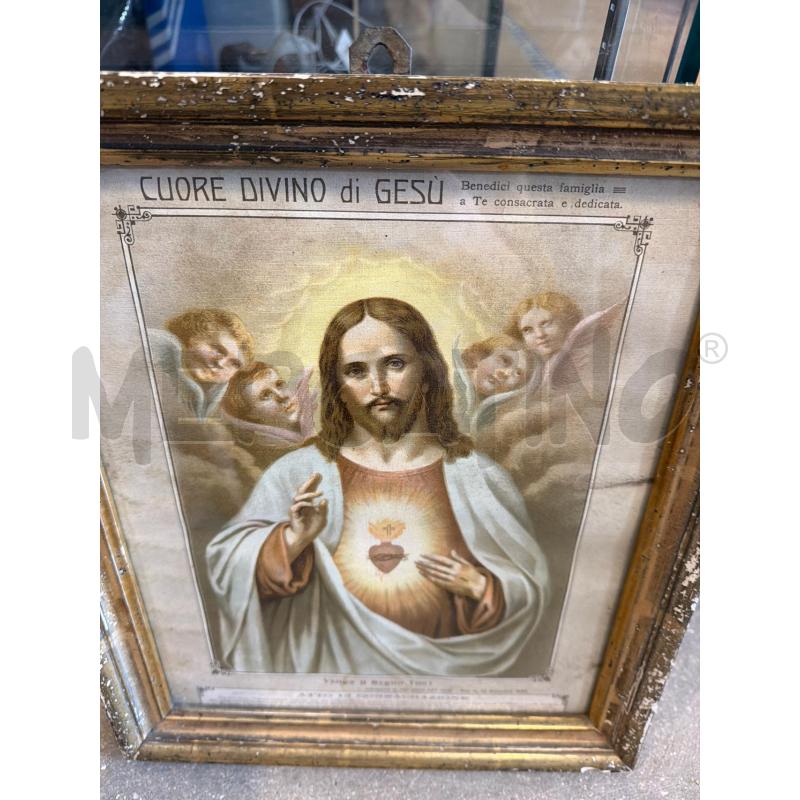 QUADRETTO CUORE DIVINO DI GESU' COLLEZIONE ARREDO | Mercatino dell'Usato Faenza 2