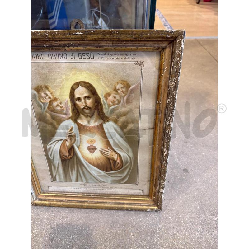 QUADRETTO CUORE DIVINO DI GESU' COLLEZIONE ARREDO | Mercatino dell'Usato Faenza 4