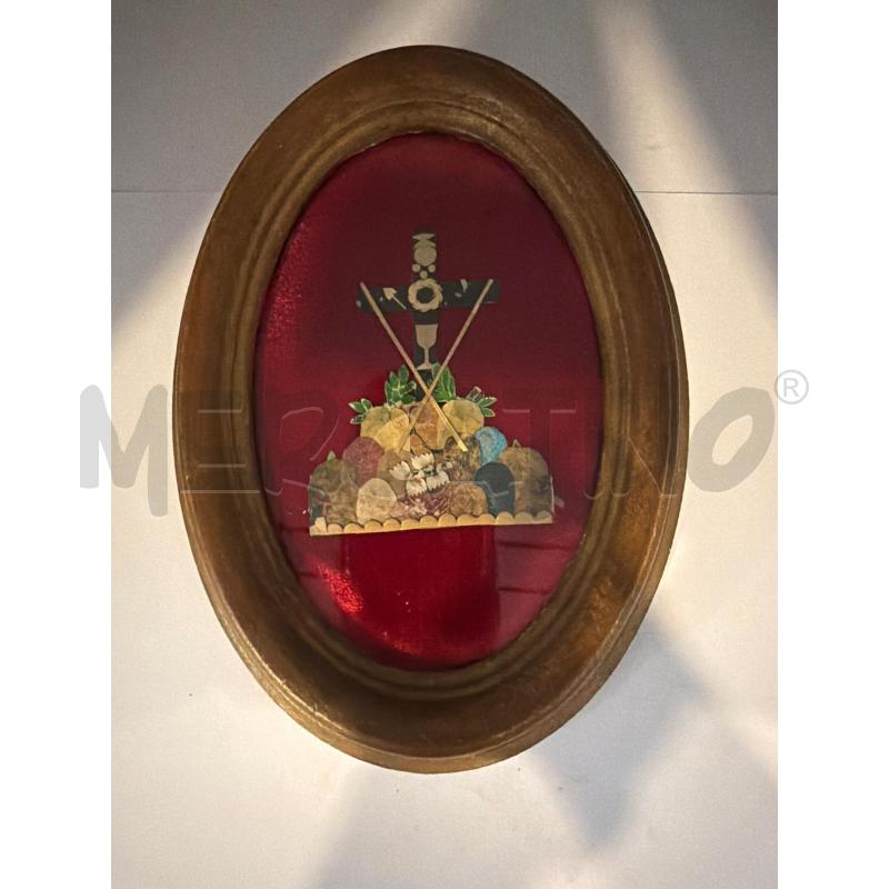 QUADRETTO VECCHIO CORNICE OVALE | Mercatino dell'Usato Faenza 1