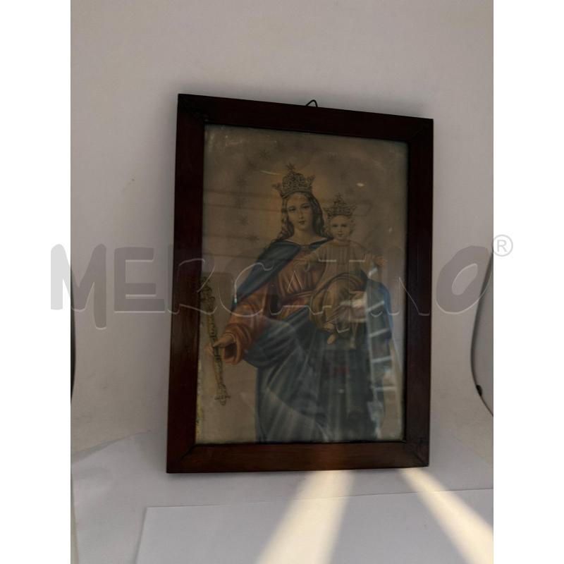 QUADRETTO VECCHIO MADONNA CON GESÙ INCORONATI  | Mercatino dell'Usato Faenza 1