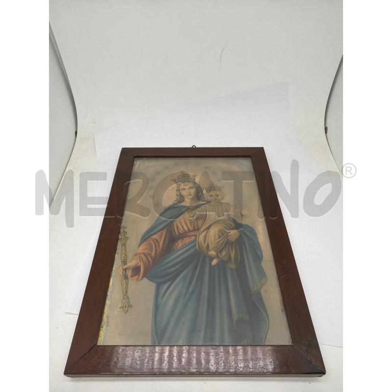 QUADRETTO VECCHIO MADONNA CON GESÙ INCORONATI  | Mercatino dell'Usato Faenza 2