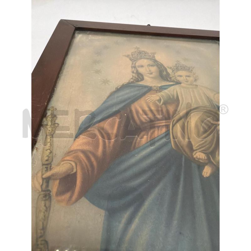 QUADRETTO VECCHIO MADONNA CON GESÙ INCORONATI  | Mercatino dell'Usato Faenza 4