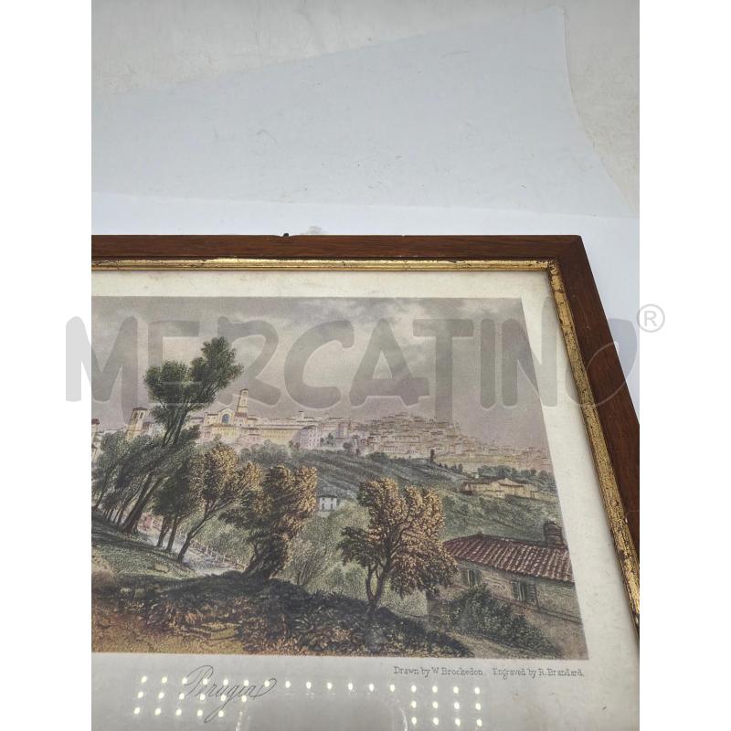 QUADRETTO VECCHIO STAMPA PERUGIA  | Mercatino dell'Usato Faenza 3
