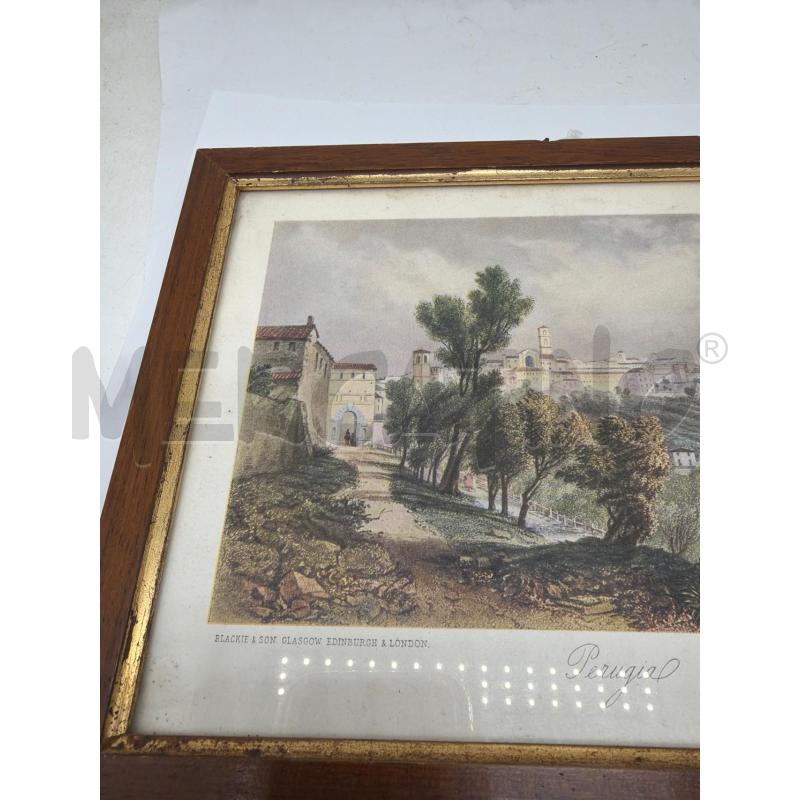 QUADRETTO VECCHIO STAMPA PERUGIA  | Mercatino dell'Usato Faenza 4