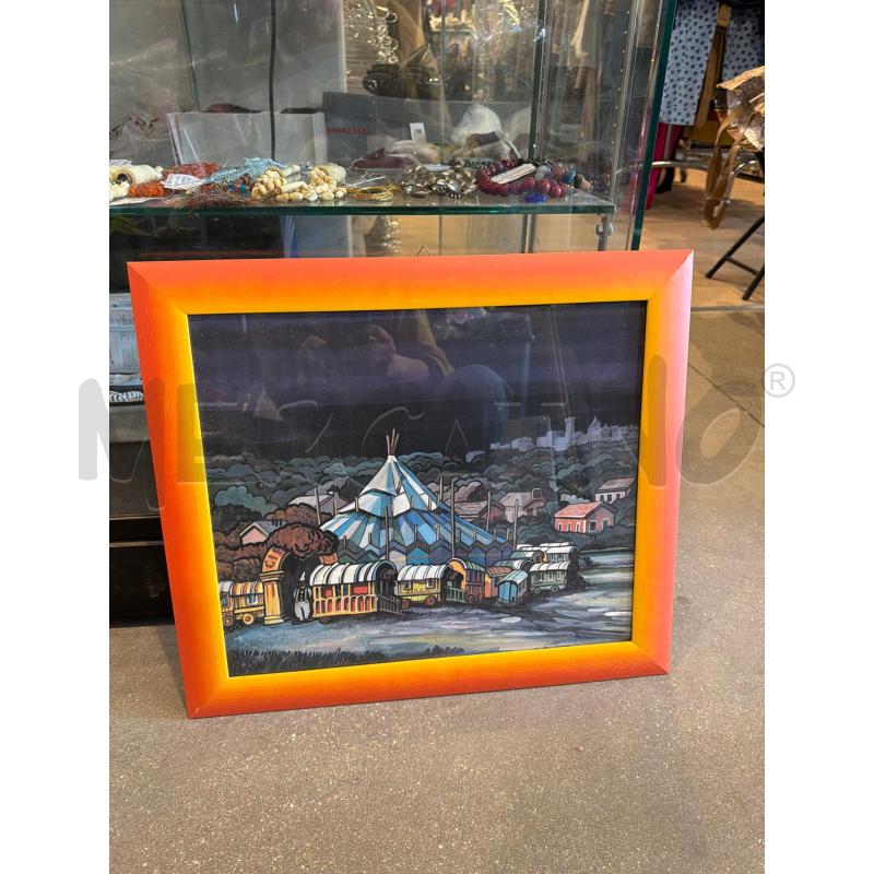 QUADRO ARREDO STAMPA CORNICE ARANCIO | Mercatino dell'Usato Faenza 1