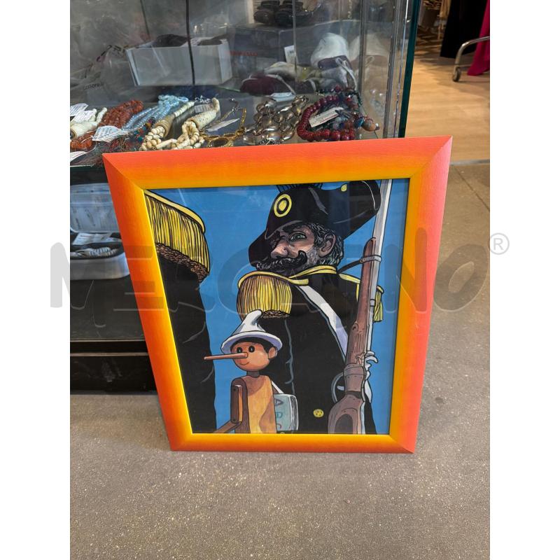 QUADRO ARREDO STAMPA CORNICE ARANCIO | Mercatino dell'Usato Faenza 1