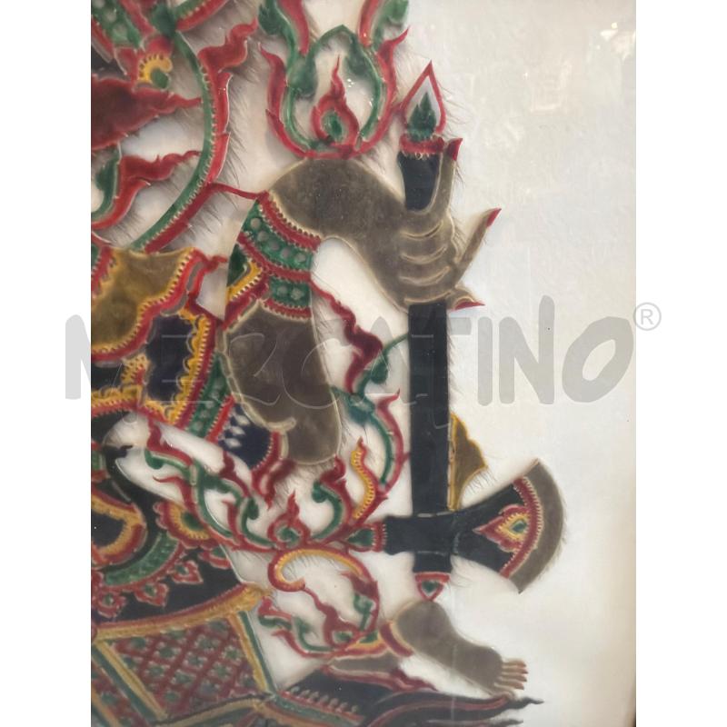 QUADRO ASIATICO PELLE ANIMALE  | Mercatino dell'Usato Faenza 4