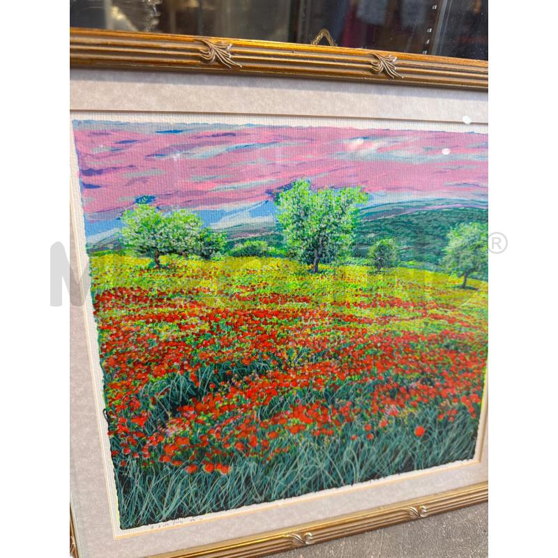 QUADRO CAMPO DI PAPAVERI NUMERATO/200 | Mercatino dell'Usato Faenza 3