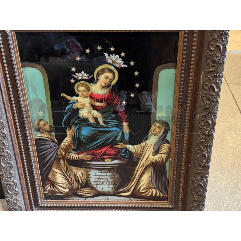 QUADRO CORNICE DORATA ANTICA IMMAGINE SACRA  | Mercatino dell'Usato Faenza 2