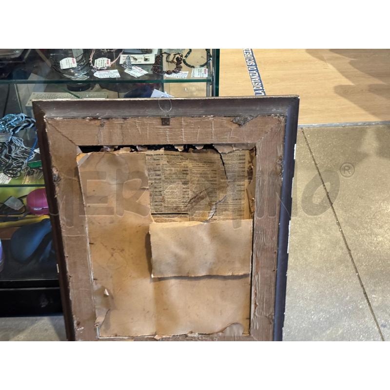 QUADRO CORNICE DORATA ANTICA IMMAGINE SACRA  | Mercatino dell'Usato Faenza 5