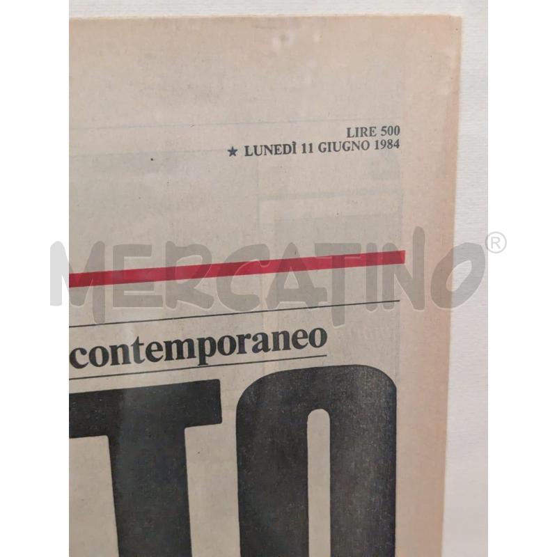 QUADRO FOGLIO L'UNITA' MORTE BERLINGUER 1984 | Mercatino dell'Usato Faenza 3