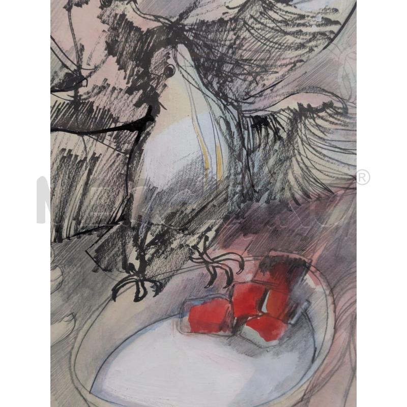 QUADRO GUERRINO BARDEGGIA TECNICA MISTA - 60X80CM | Mercatino dell'Usato Faenza 4
