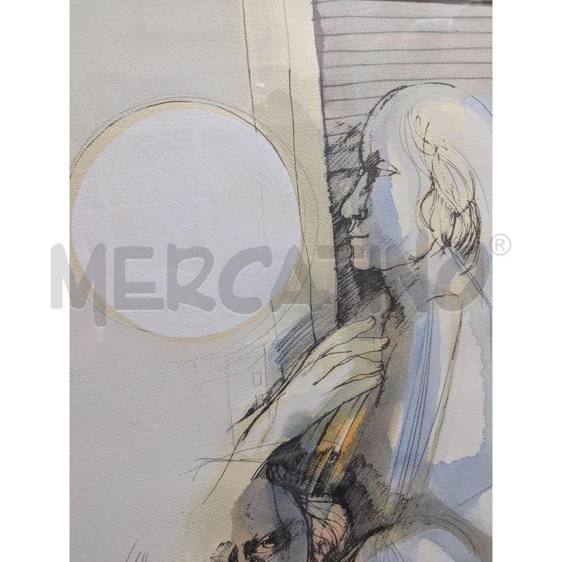 QUADRO GUERRINO BARDEGGIA TECNICA MISTA - 60X80CM | Mercatino dell'Usato Faenza 2