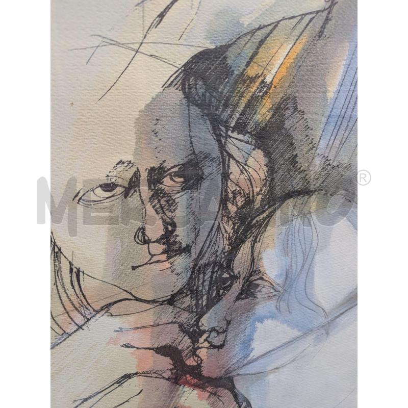 QUADRO GUERRINO BARDEGGIA TECNICA MISTA - 60X80CM | Mercatino dell'Usato Faenza 3