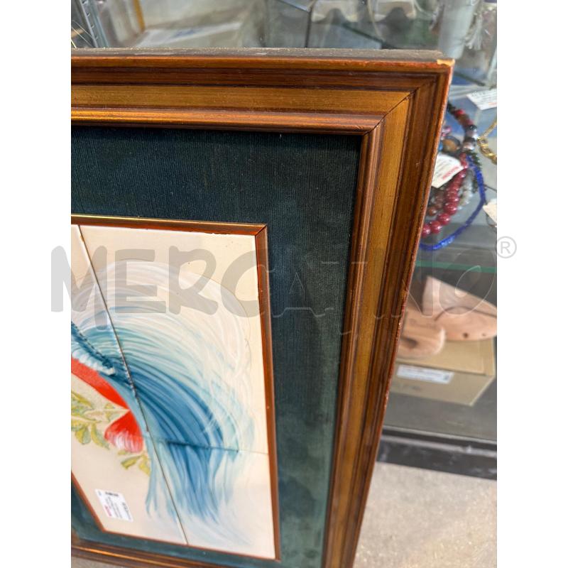 QUADRO PIASTRELLE CERAMICA UCCELLO DIPINTO | Mercatino dell'Usato Faenza 4