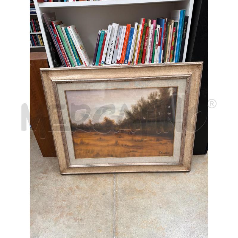 QUADRO TULLIO BARTOLI FIRENZE OLIO SU TELA PAESAGGIO  | Mercatino dell'Usato Faenza 1