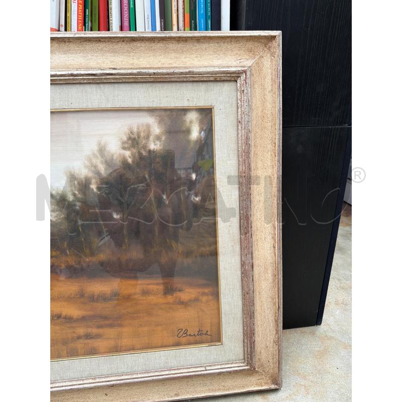 QUADRO TULLIO BARTOLI FIRENZE OLIO SU TELA PAESAGGIO  | Mercatino dell'Usato Faenza 3