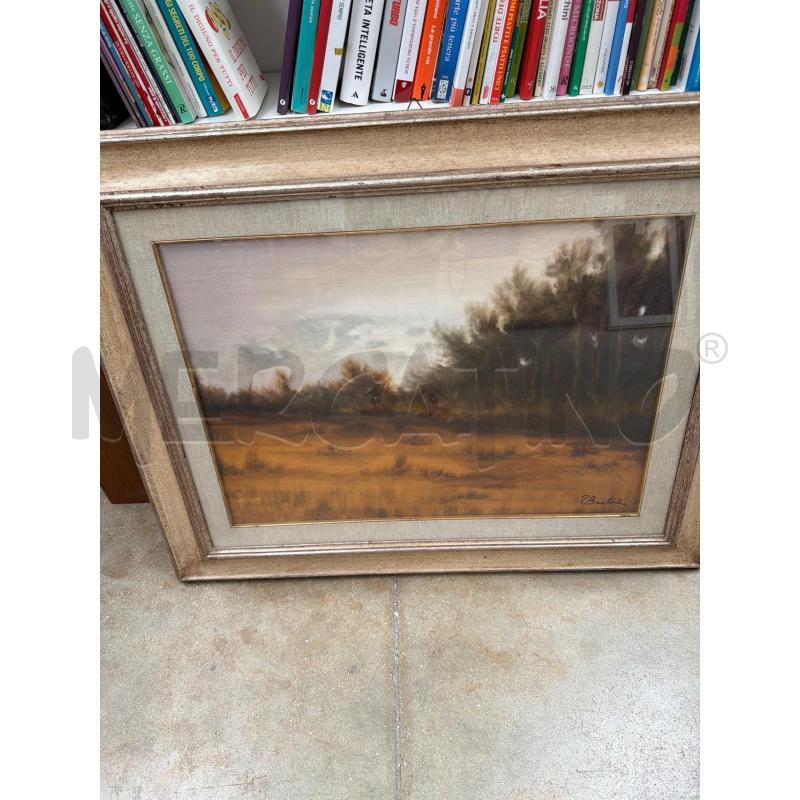 QUADRO TULLIO BARTOLI FIRENZE OLIO SU TELA PAESAGGIO  | Mercatino dell'Usato Faenza 4
