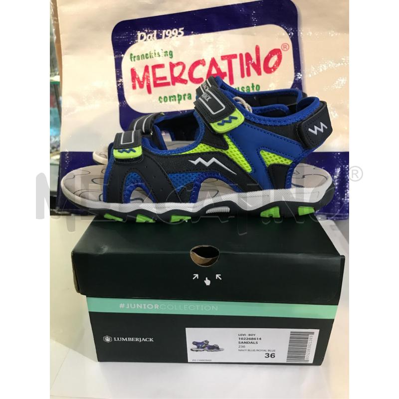 SANDALI BAMBINO NUOVI LUMBERJACK BLU NERO GIALLO N 36 | Mercatino dell'Usato Faenza 1