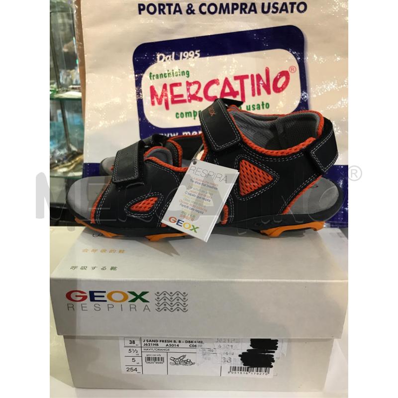 SANDALI NUOVI GEOX BLU ARANCIO  | Mercatino dell'Usato Faenza 1