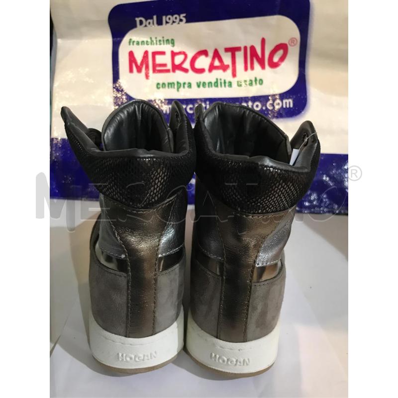 SCARPE DONNA HOGAN GRIGIO FANGO CAMOSCIO E PELLE 37   | Mercatino dell'Usato Faenza 3