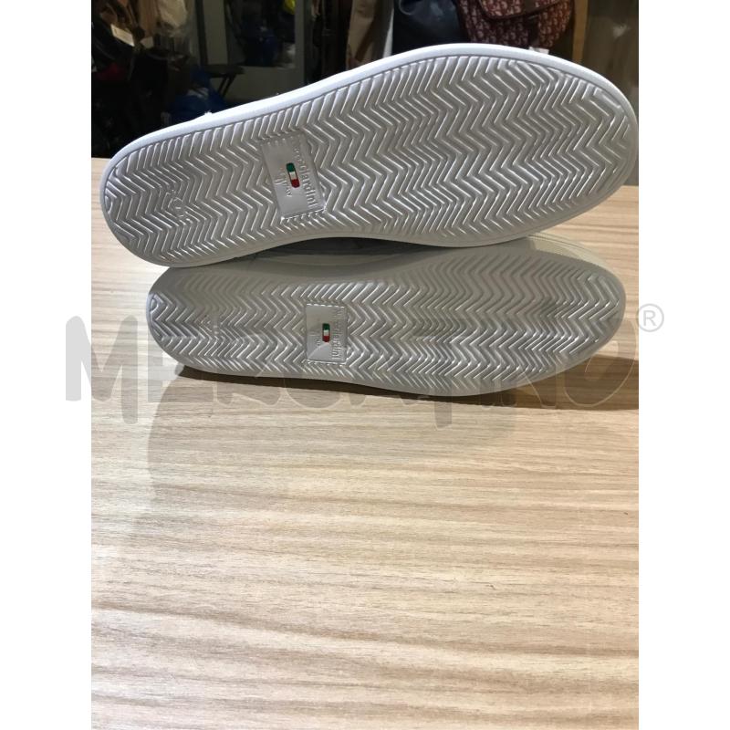 SCARPE DONNA NEROGIARDINI GINNICA BIANCHA NERA BORCHIE ORO CON ZIP NUOVE 41 | Mercatino dell'Usato Faenza 4