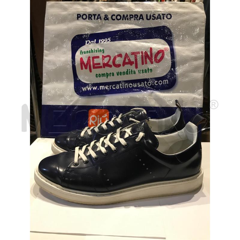 SCARPE UOMO GOLDEN GOOSE STARTER PELLE BLU LUCIDA 45 | Mercatino dell'Usato Faenza 1