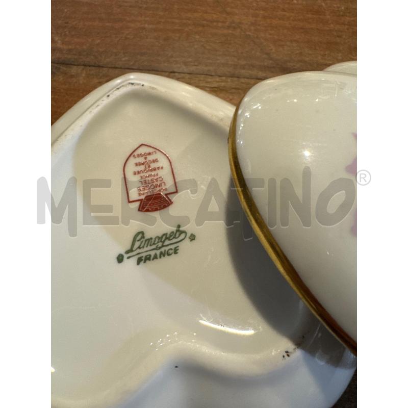 SCATOLA CUORE PORCELLANA LIMOGES FRANCE  | Mercatino dell'Usato Faenza 3