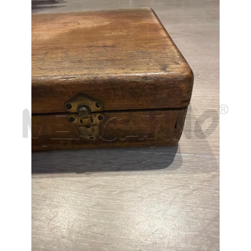 SCATOLA LEGNO RETTNAGOLARE COLLEZIONE CON DIVISORI (NO GANCI) | Mercatino dell'Usato Faenza 2