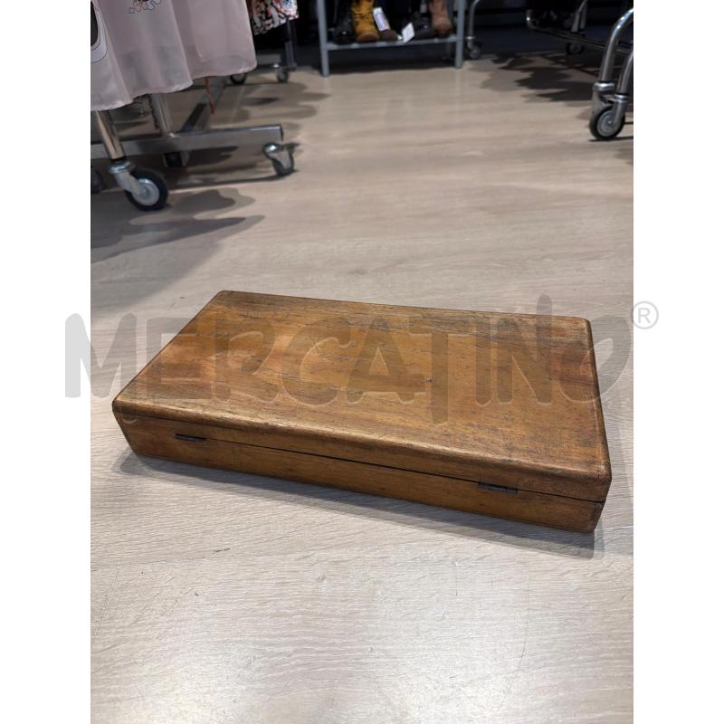 SCATOLA LEGNO RETTNAGOLARE COLLEZIONE CON DIVISORI (NO GANCI) | Mercatino dell'Usato Faenza 4