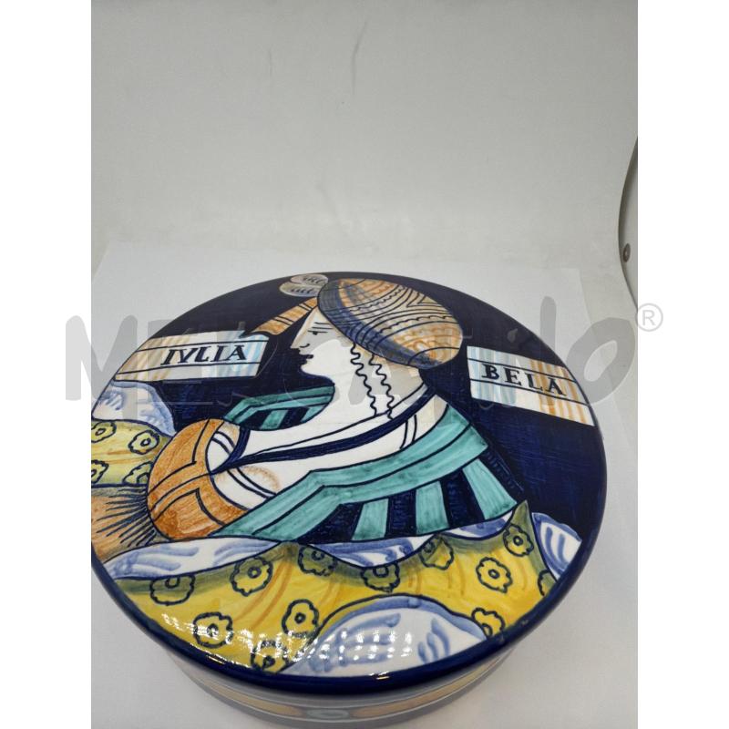 SCATOLA TONDA CERAMICA DAMA IULIA BELLA  | Mercatino dell'Usato Faenza 2