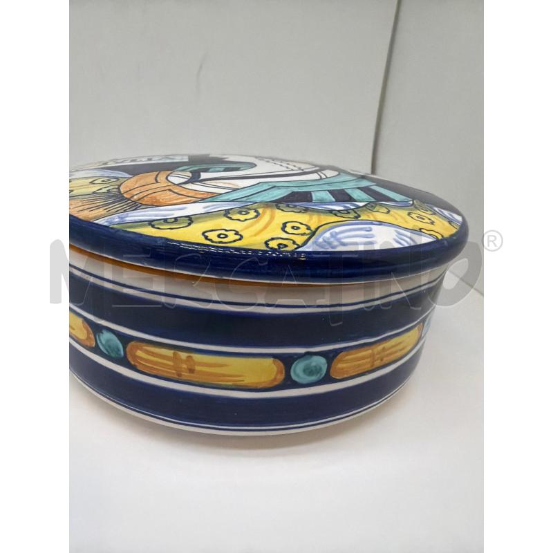 SCATOLA TONDA CERAMICA DAMA IULIA BELLA  | Mercatino dell'Usato Faenza 3