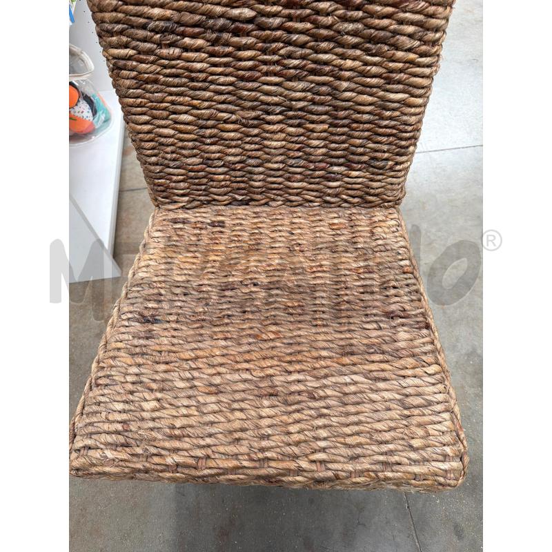 SEDIA ARREDO INTRECCIATA  | Mercatino dell'Usato Faenza 4