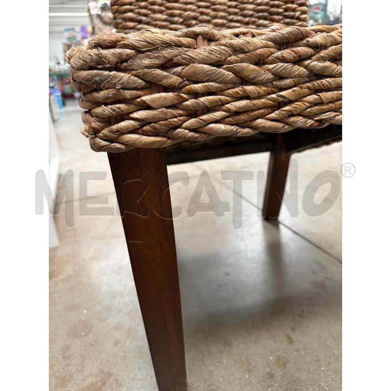 SEDIA ARREDO INTRECCIATA  | Mercatino dell'Usato Faenza 5