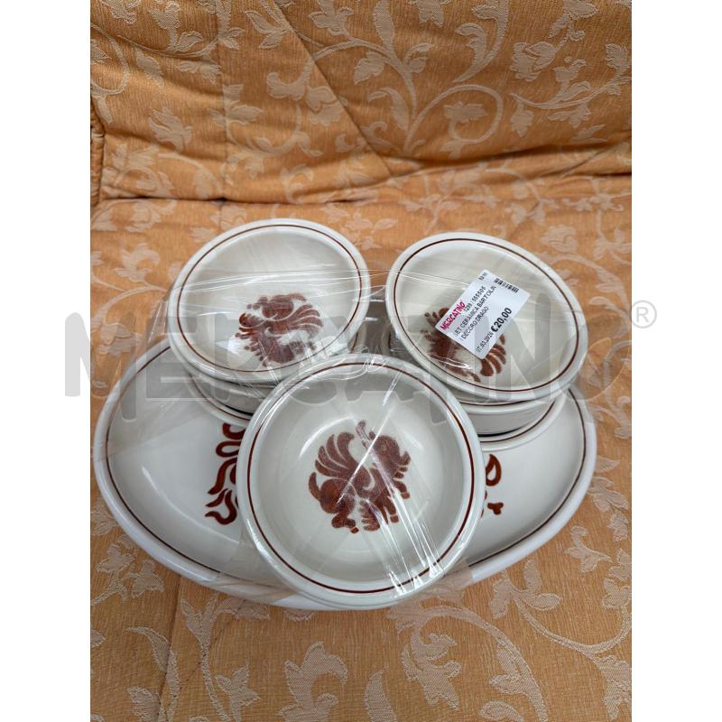 SET CERAMICA BARTOLINI DECORO DRAGO | Mercatino dell'Usato Faenza 1
