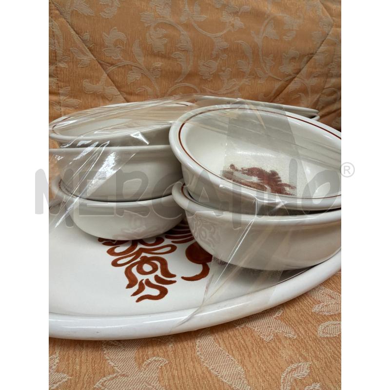 SET CERAMICA BARTOLINI DECORO DRAGO | Mercatino dell'Usato Faenza 3