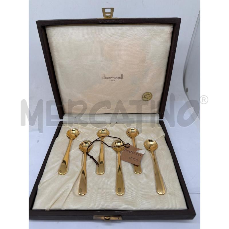 SET CUCCHIAINI DORVAL PLACCATI ORO 24K COLLEZIONE  | Mercatino dell'Usato Faenza 1