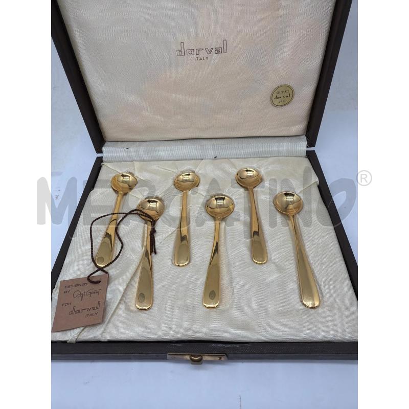 SET CUCCHIAINI DORVAL PLACCATI ORO 24K COLLEZIONE  | Mercatino dell'Usato Faenza 2
