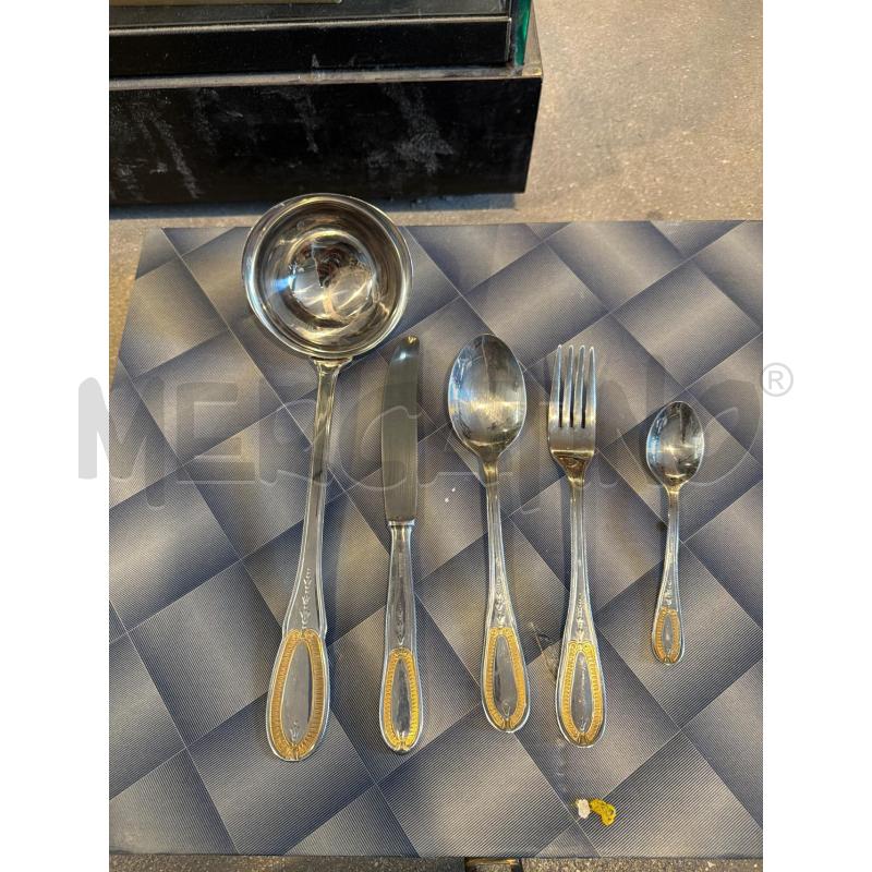 SET POSATE GOTTINGHEN ACCIAIO E ORO  | Mercatino dell'Usato Faenza 3