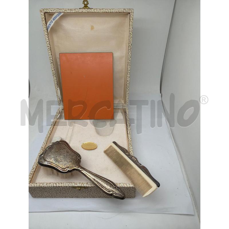 SET TOILETTE ARGENTO 800 SPAZZOLA PETTINE | Mercatino dell'Usato Faenza 2