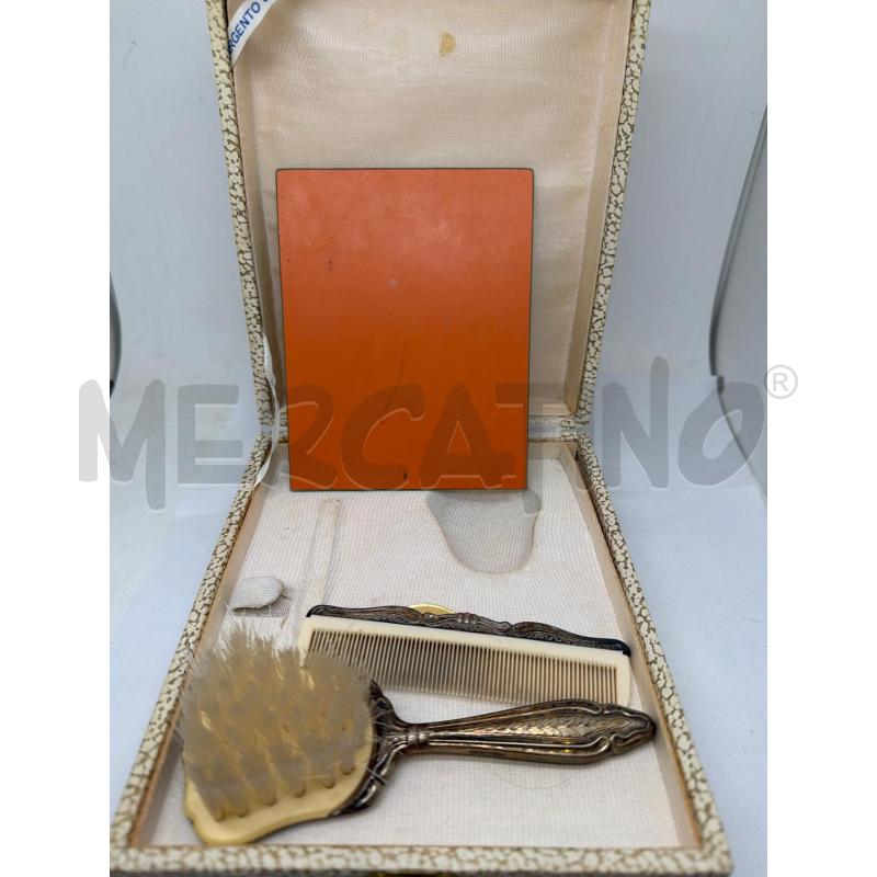 SET TOILETTE ARGENTO 800 SPAZZOLA PETTINE | Mercatino dell'Usato Faenza 3