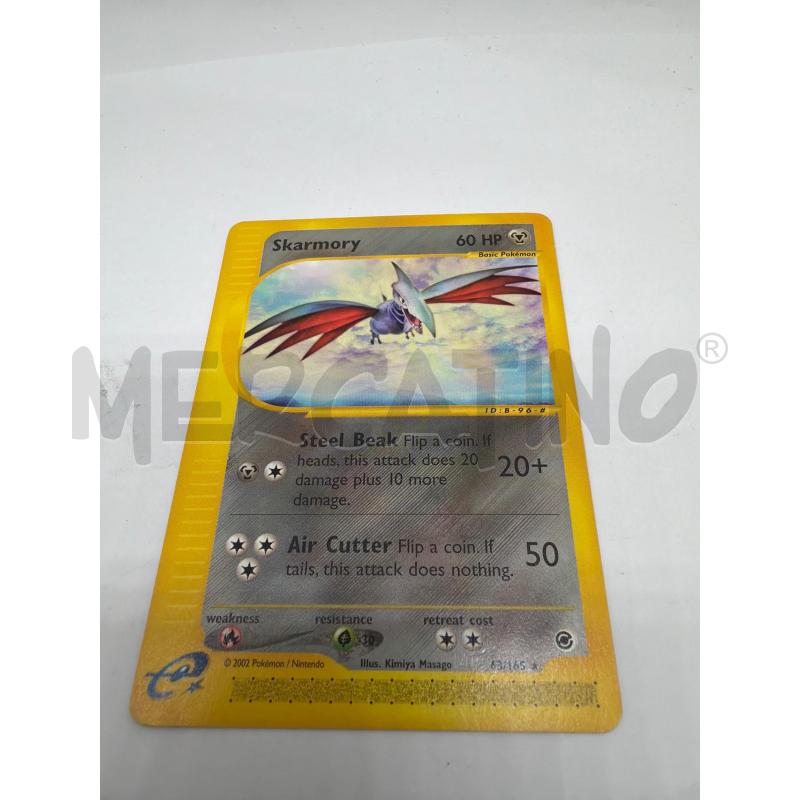 SKARMORY 63/165 EXPEDITION BASE SET RARE POKEMON CARD - NM | Mercatino dell'Usato Faenza 2