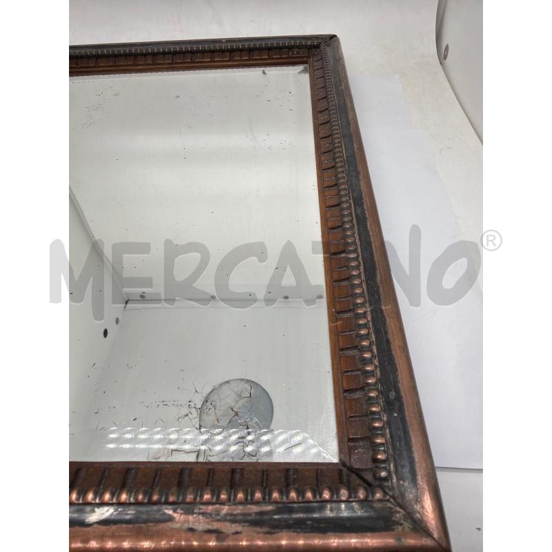SPECCHIERA D'EPOCA CORNICE METALLO | Mercatino dell'Usato Faenza 3